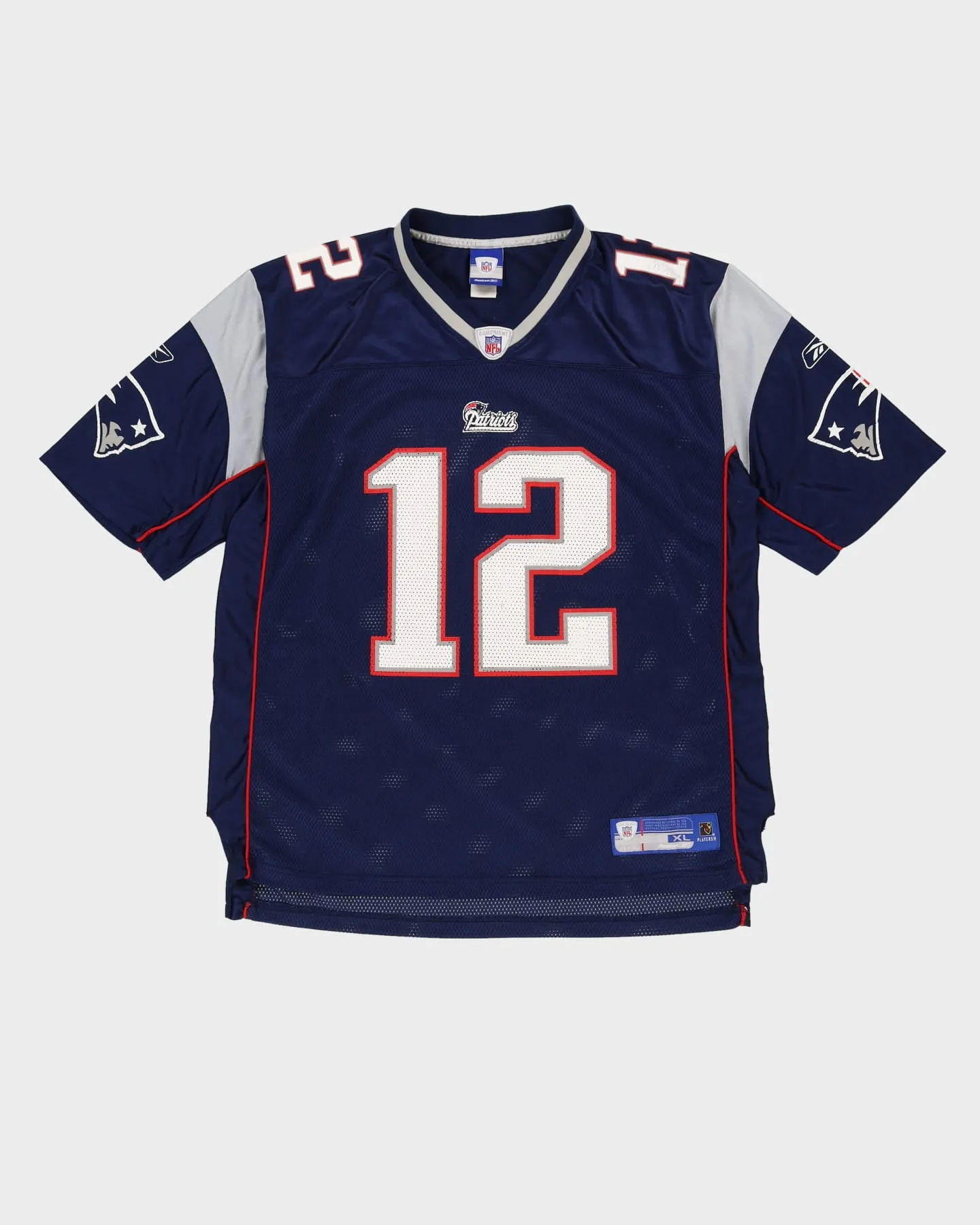 00s Tom Brady #12 New England Patriots NFL Reebok Jersey - XL