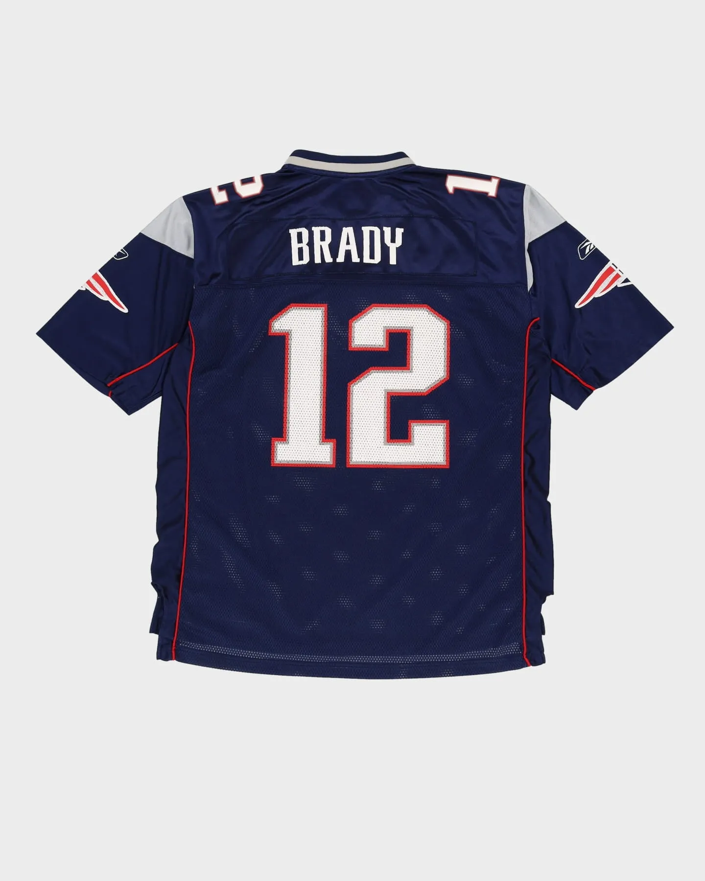 00s Tom Brady #12 New England Patriots NFL Reebok Jersey - XL