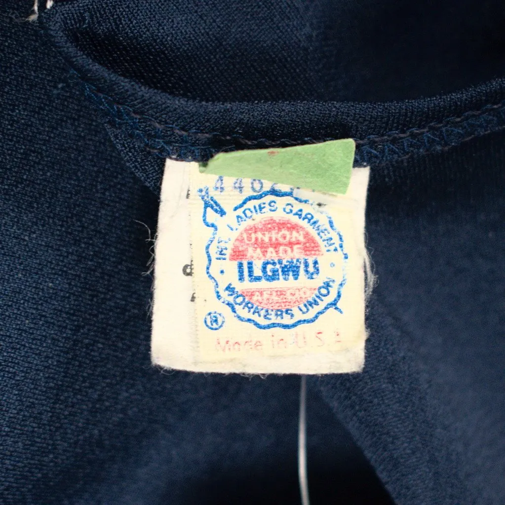 70s does 1940s Navy Dress