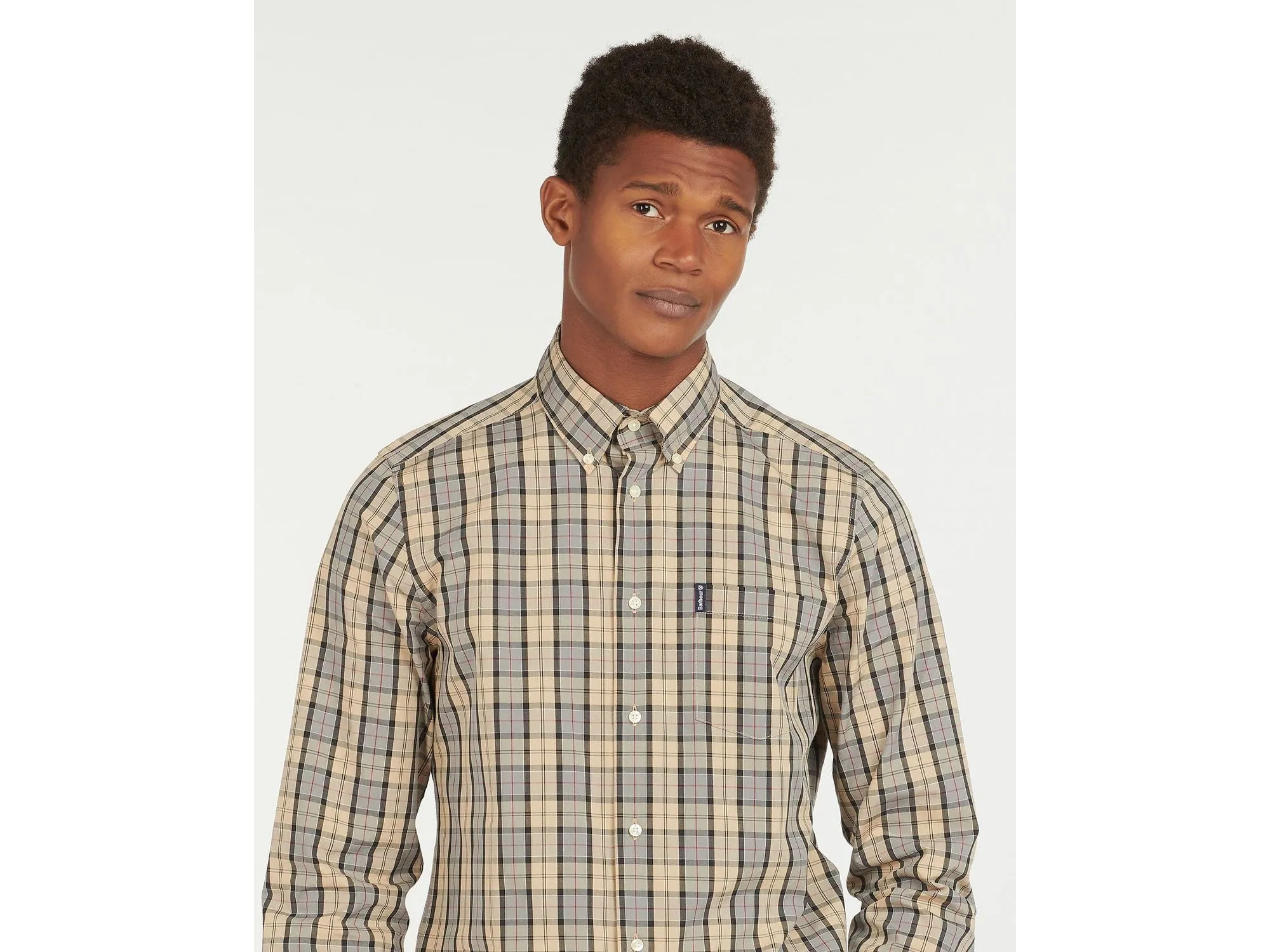 Barbour Tartan 17 Tailored Buttondown Collar Shirt In Dress Tartan
