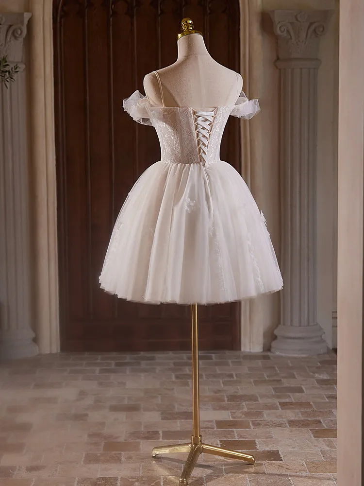 Beading Off-the-shoulder Chic Ball Gown Homecoming Dresses