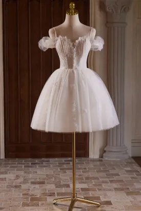Beading Off-the-shoulder Chic Ball Gown Homecoming Dresses