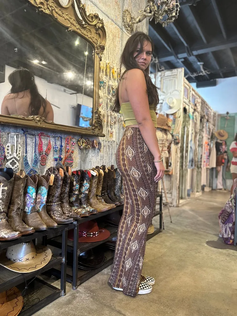 Boho Printed Bell Bottoms