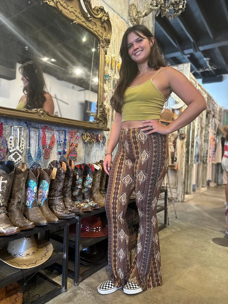 Boho Printed Bell Bottoms