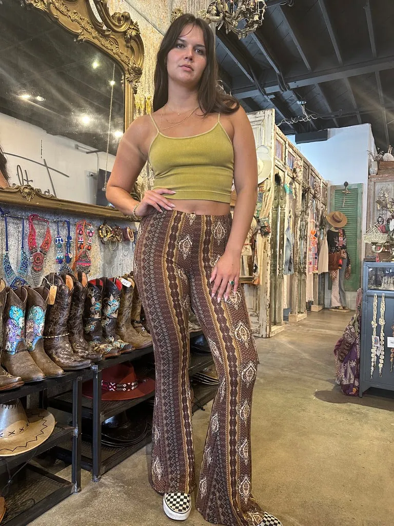 Boho Printed Bell Bottoms