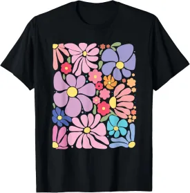 Boho Wildflowers Floral Nature Flower For Women Nature Lover T-Shirt