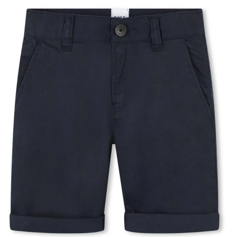 Boys Navy Chino Shorts