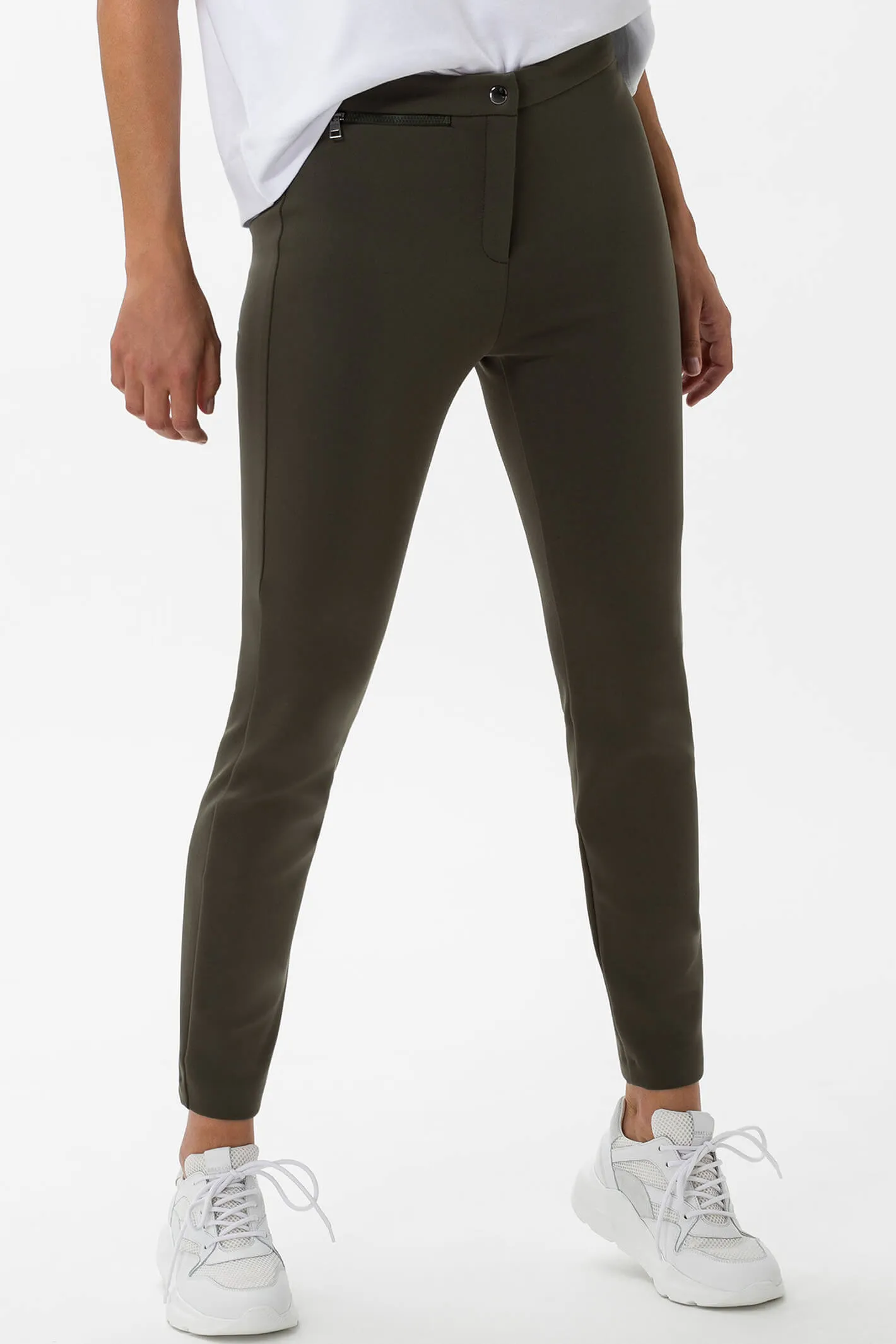 Brax 75-5354 32 Dark Olive Lou Slim Fit Trousers