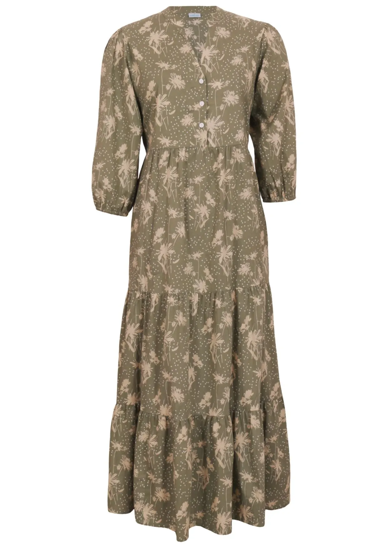 Cascade Tiered Maxi Dress
