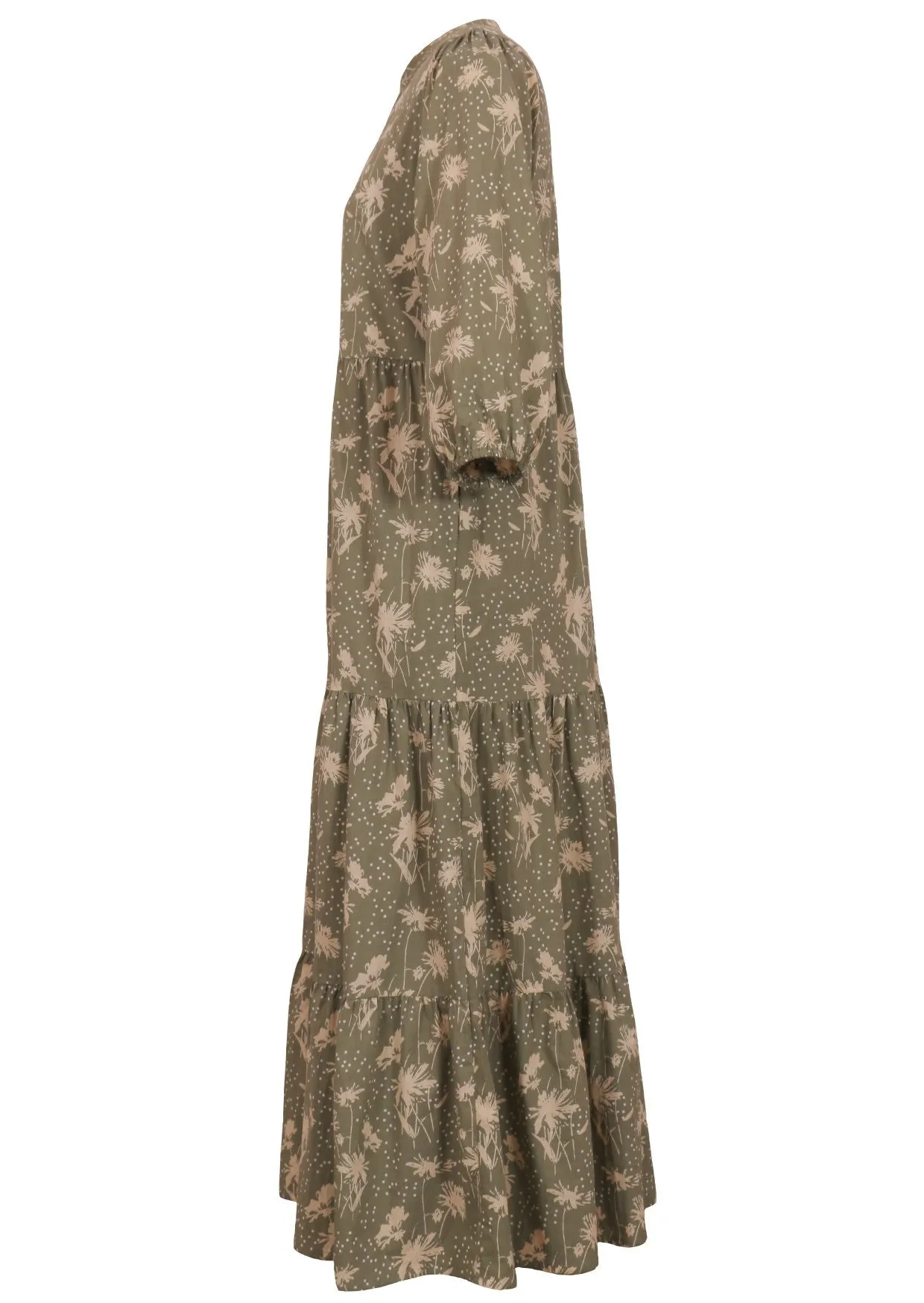Cascade Tiered Maxi Dress