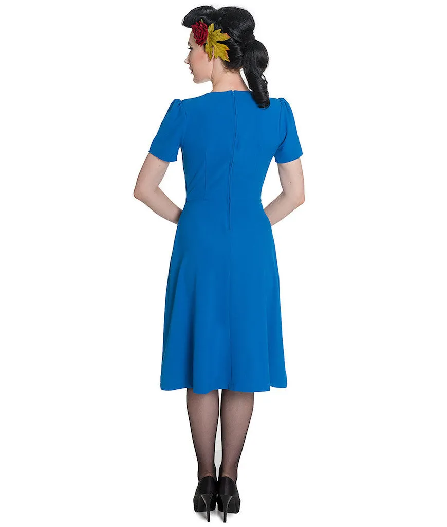 Cobalt 1940s Moira Dress