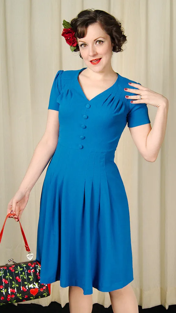 Cobalt 1940s Moira Dress
