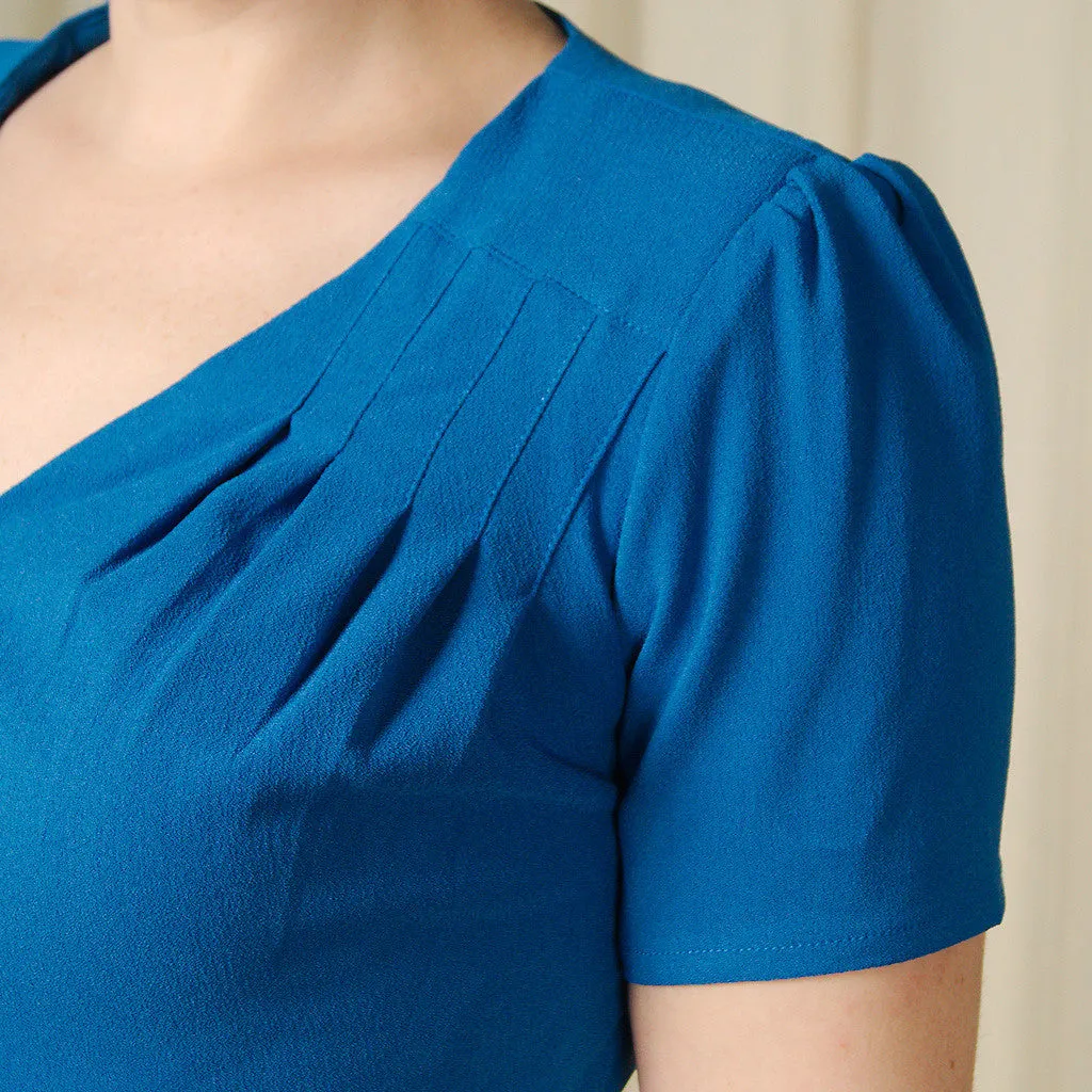 Cobalt 1940s Moira Dress