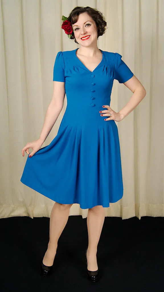 Cobalt 1940s Moira Dress