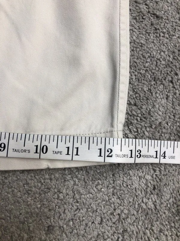Columbia Shorts Womens 8 Off White 100% Cotton Chino Shorts Pockets Lightweight