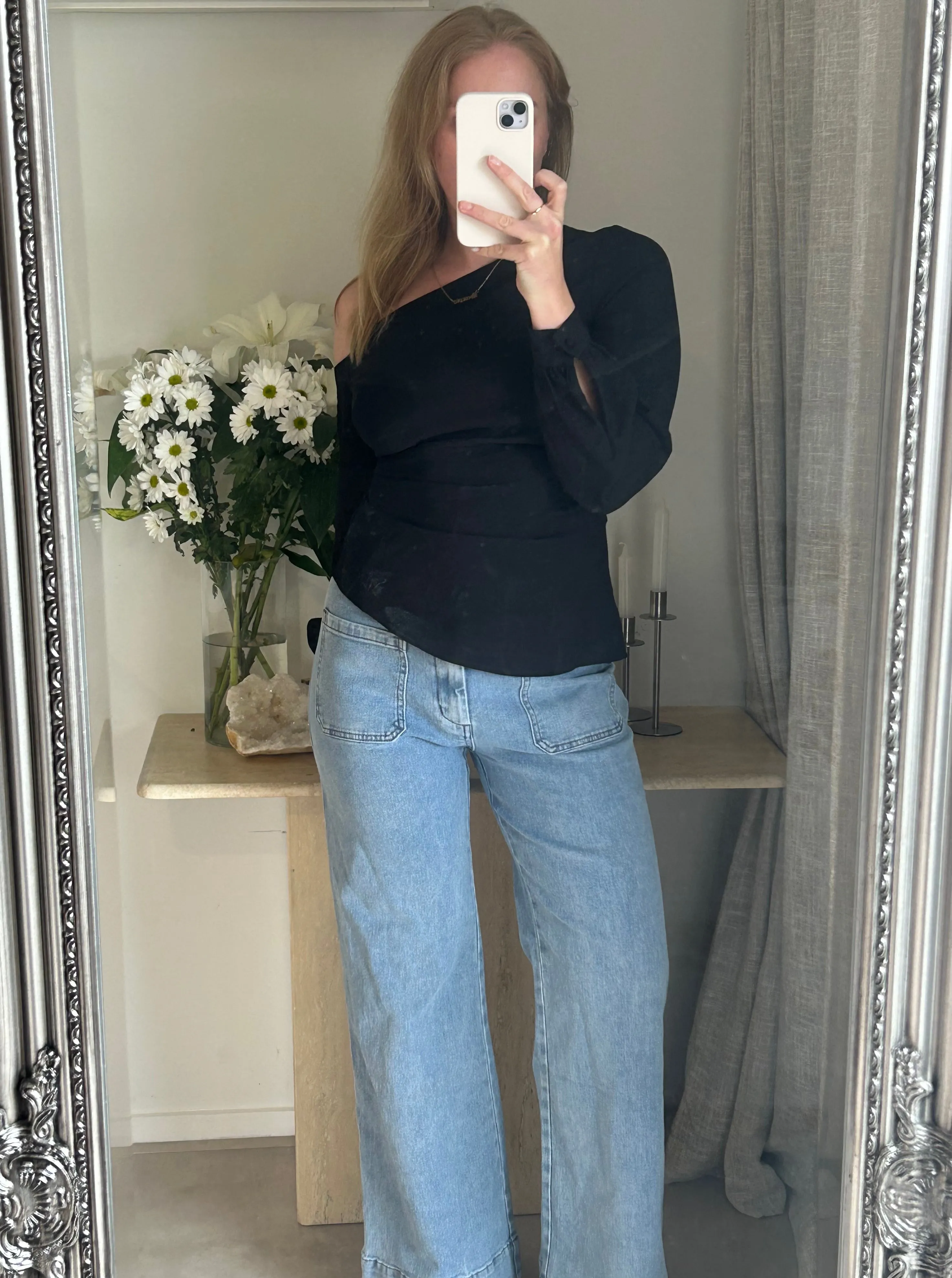 Denim Flared Jeans