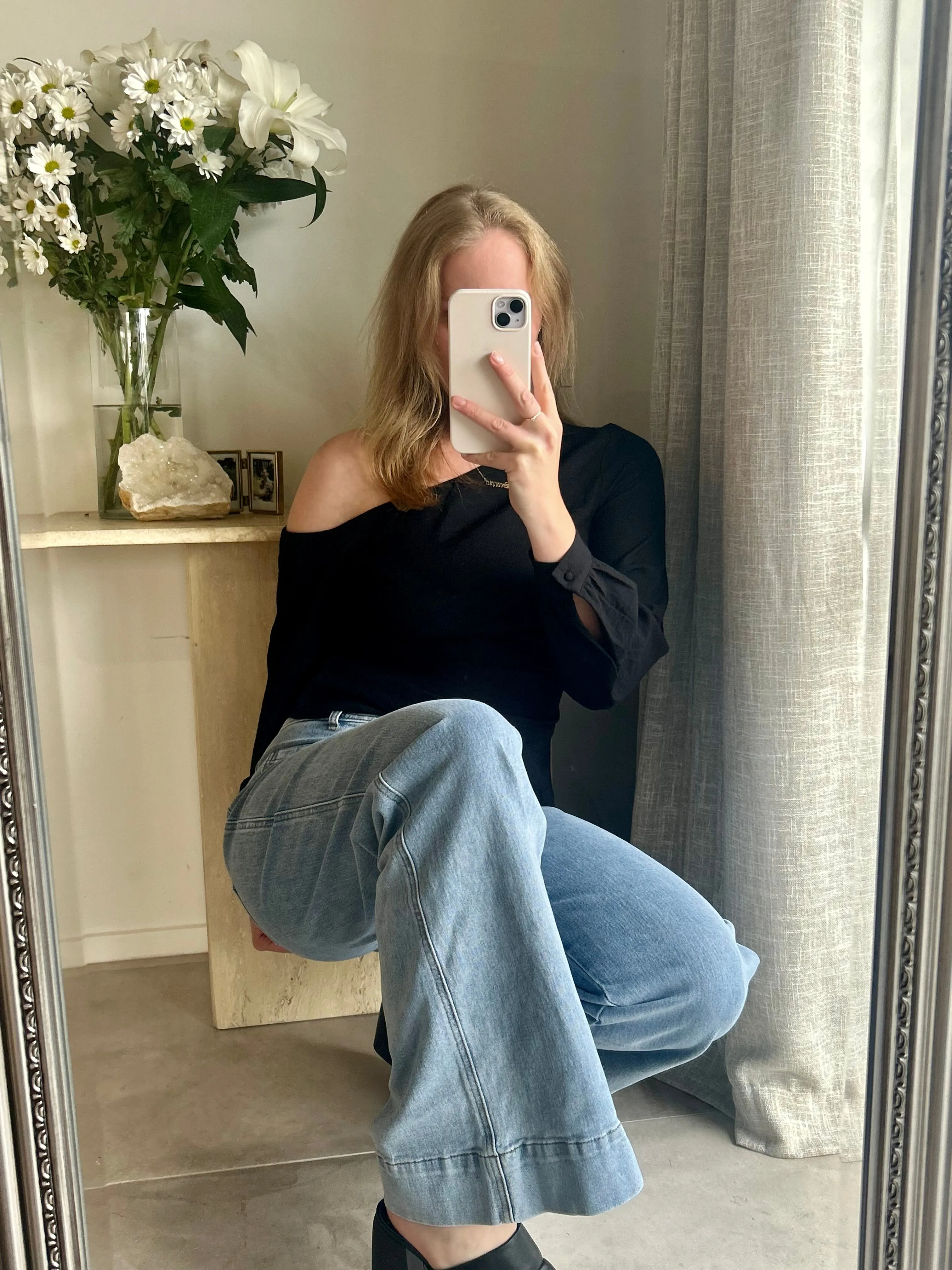 Denim Flared Jeans