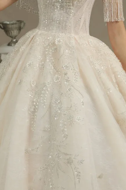 Elegant A-line wedding dresses | Wedding dresses with sleeves
