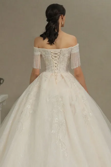 Elegant A-line wedding dresses | Wedding dresses with sleeves