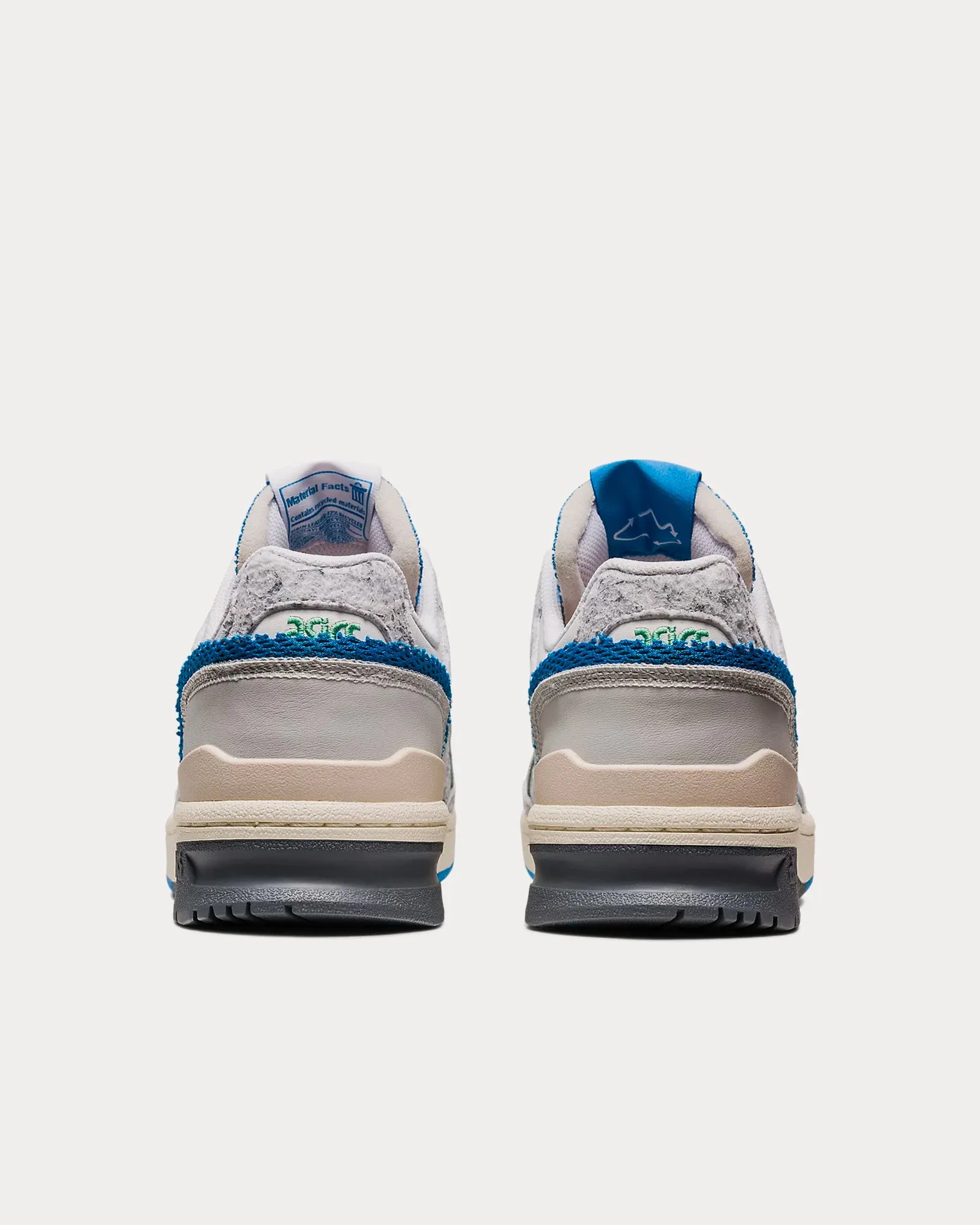 EX89 White / Dolphin Blue Low Top Sneakers