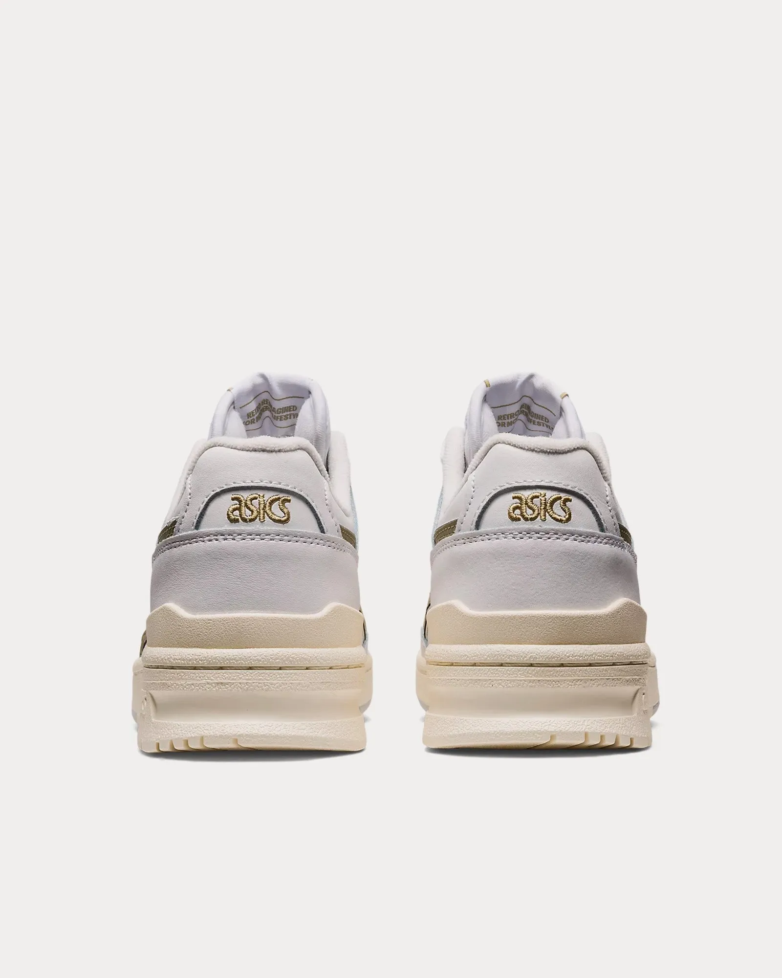 EX89 White / Safari Khaki Low Top Sneakers