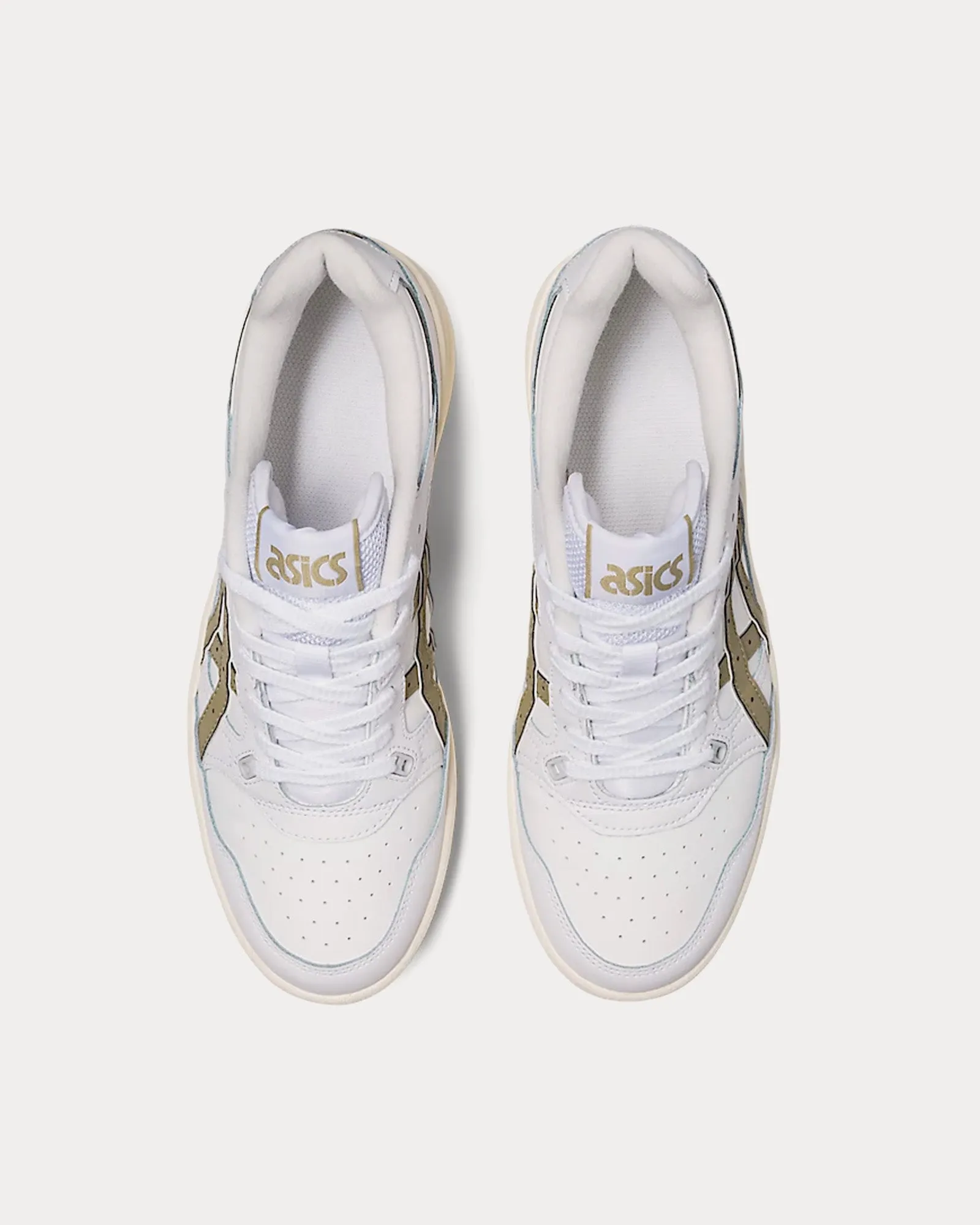EX89 White / Safari Khaki Low Top Sneakers