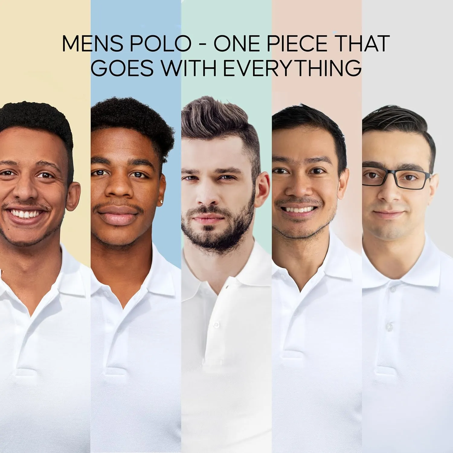 Family Nation Polo Shirts for Men - Short Sleeve T-Shirt - Mens Cotton Polo Shirt - Pique T-Shirts