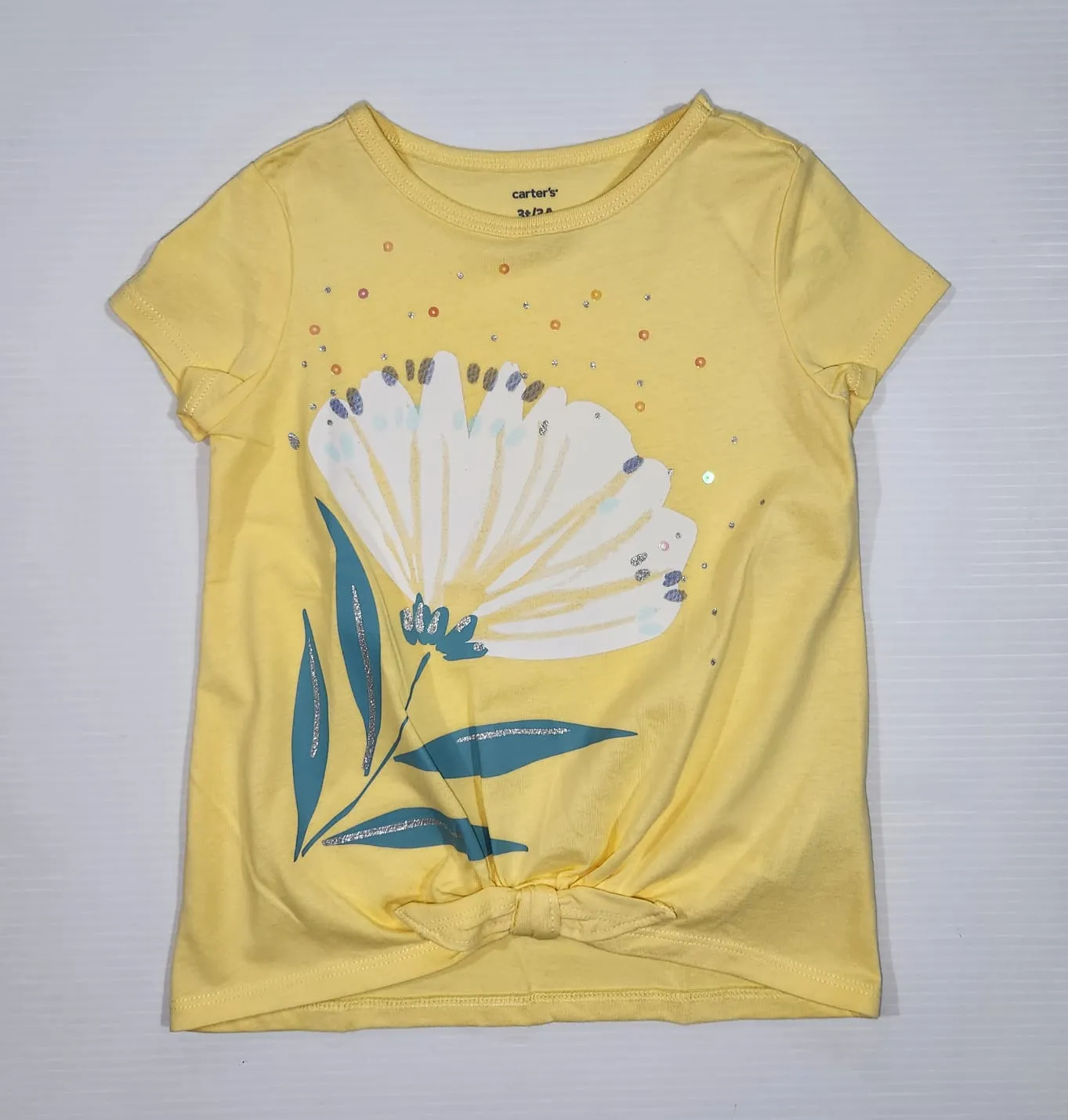 Flower Tie-Front Tee