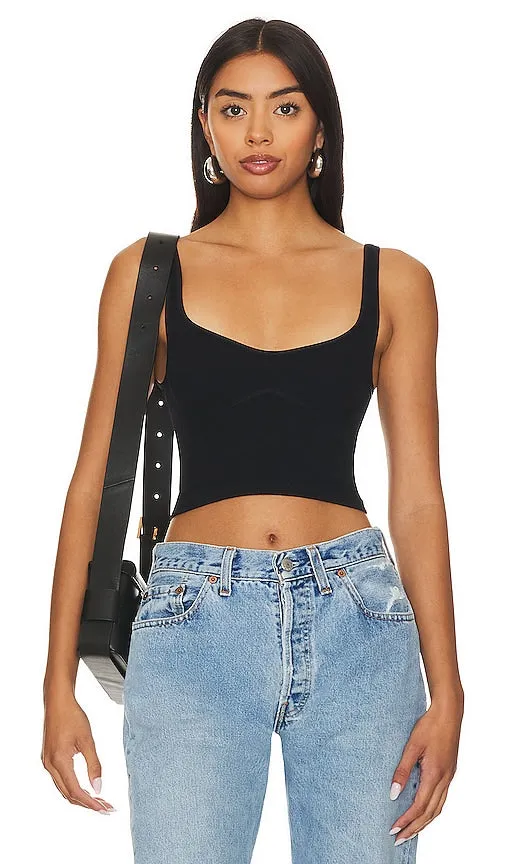 Free People X Intimately FP Meg Seamless Crop in Black