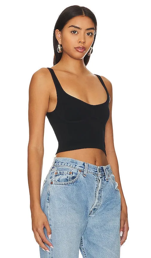 Free People X Intimately FP Meg Seamless Crop in Black