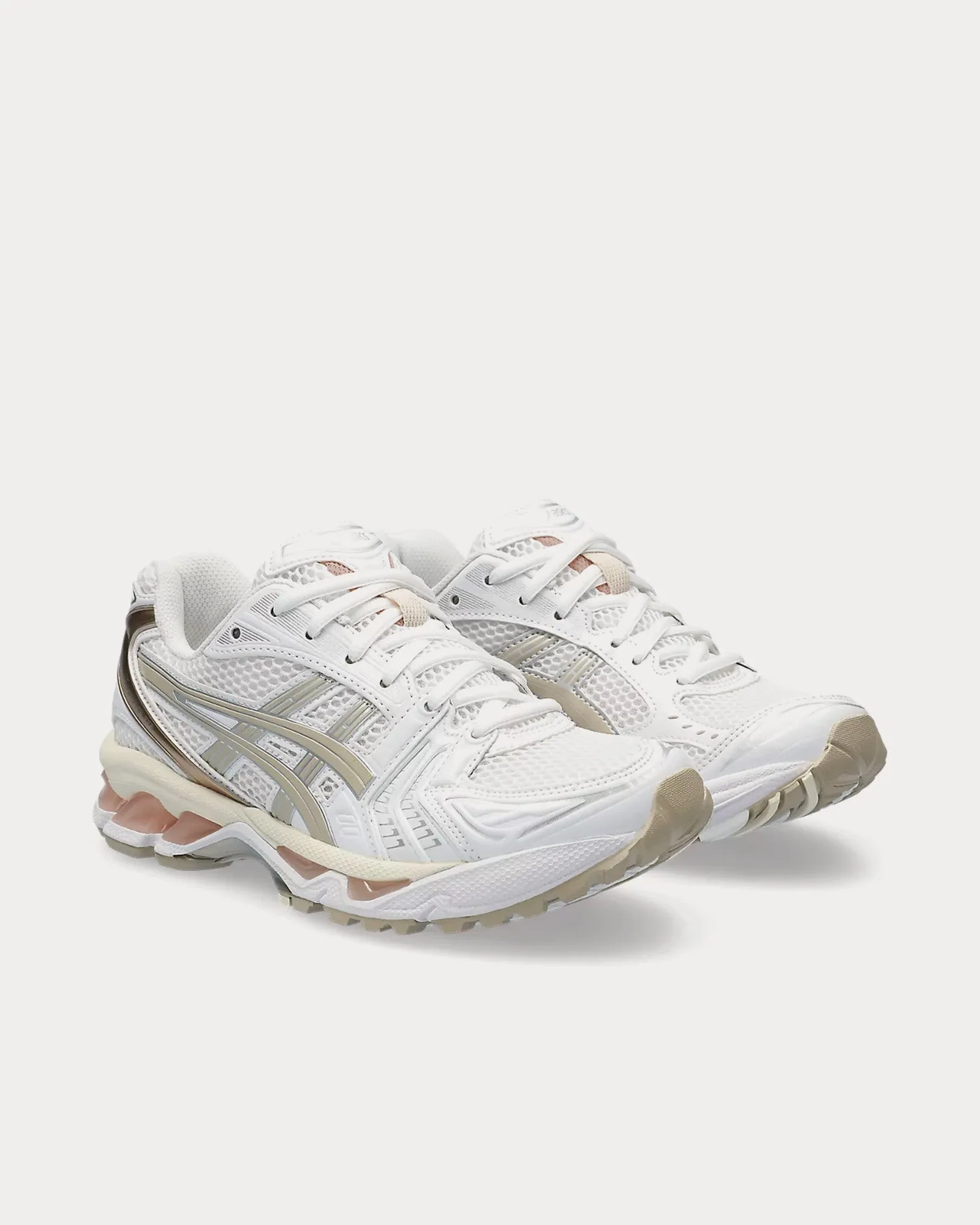 Gel-Kayano 14 White / Simply Taupe Low Top Sneakers