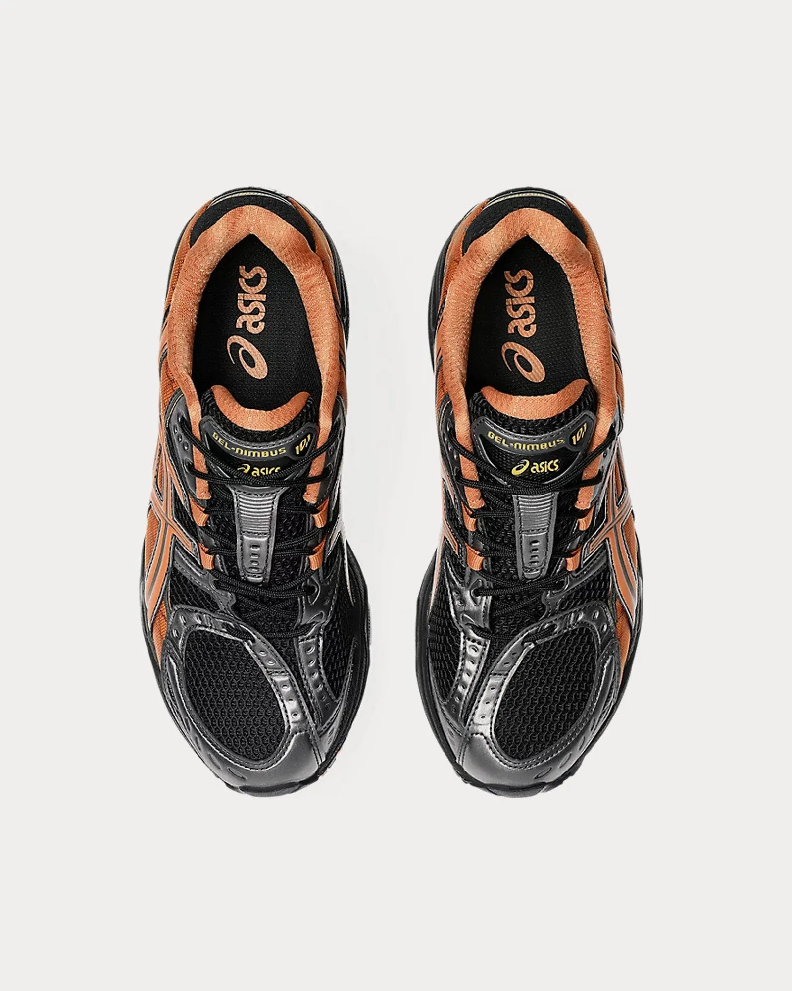 Gel-Nimbus 10.1 Black / Rust Orange Low Top Sneakers