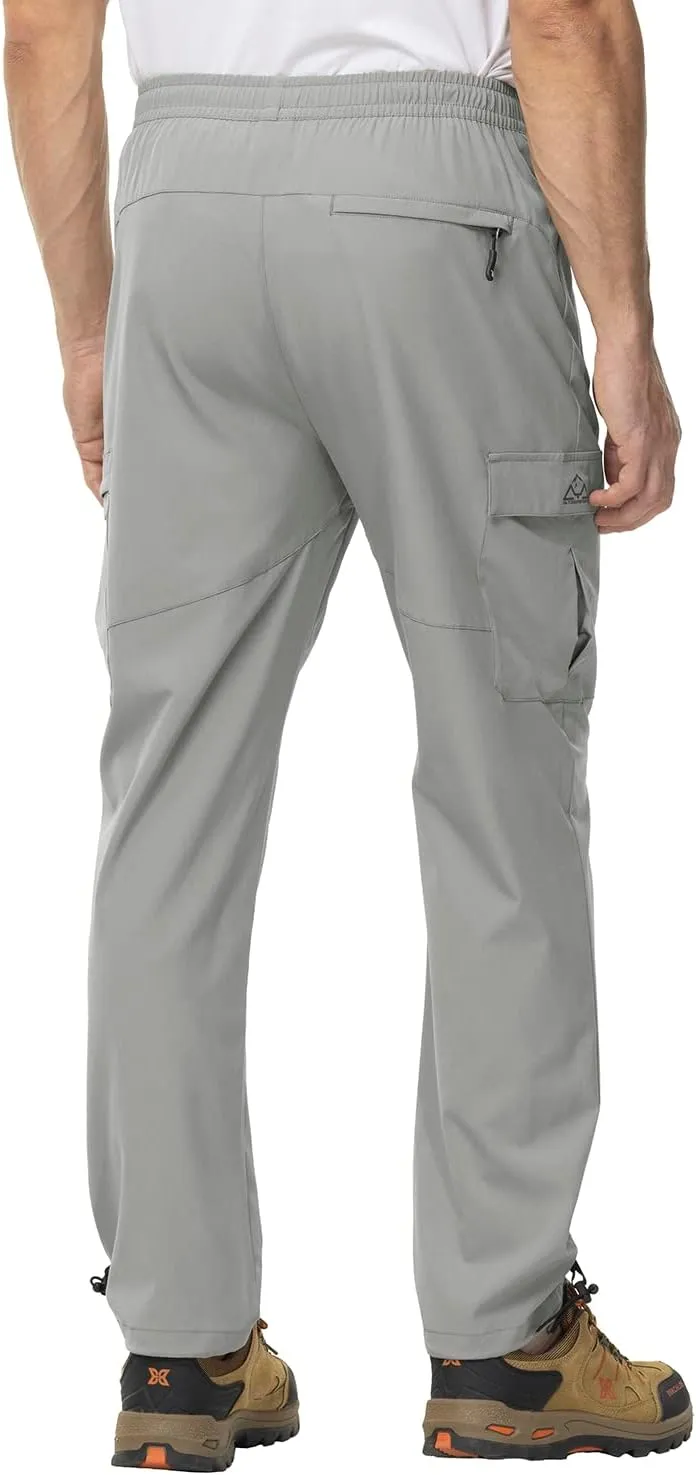 Gopune Men's Lightweight Joggers Quick Dry Hiking Athletic Pants Outdoor Running Casual Track Pants
