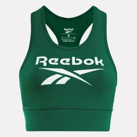 IDENTITY BIG LOGO COTTON BRALETTE - DARK GREEN