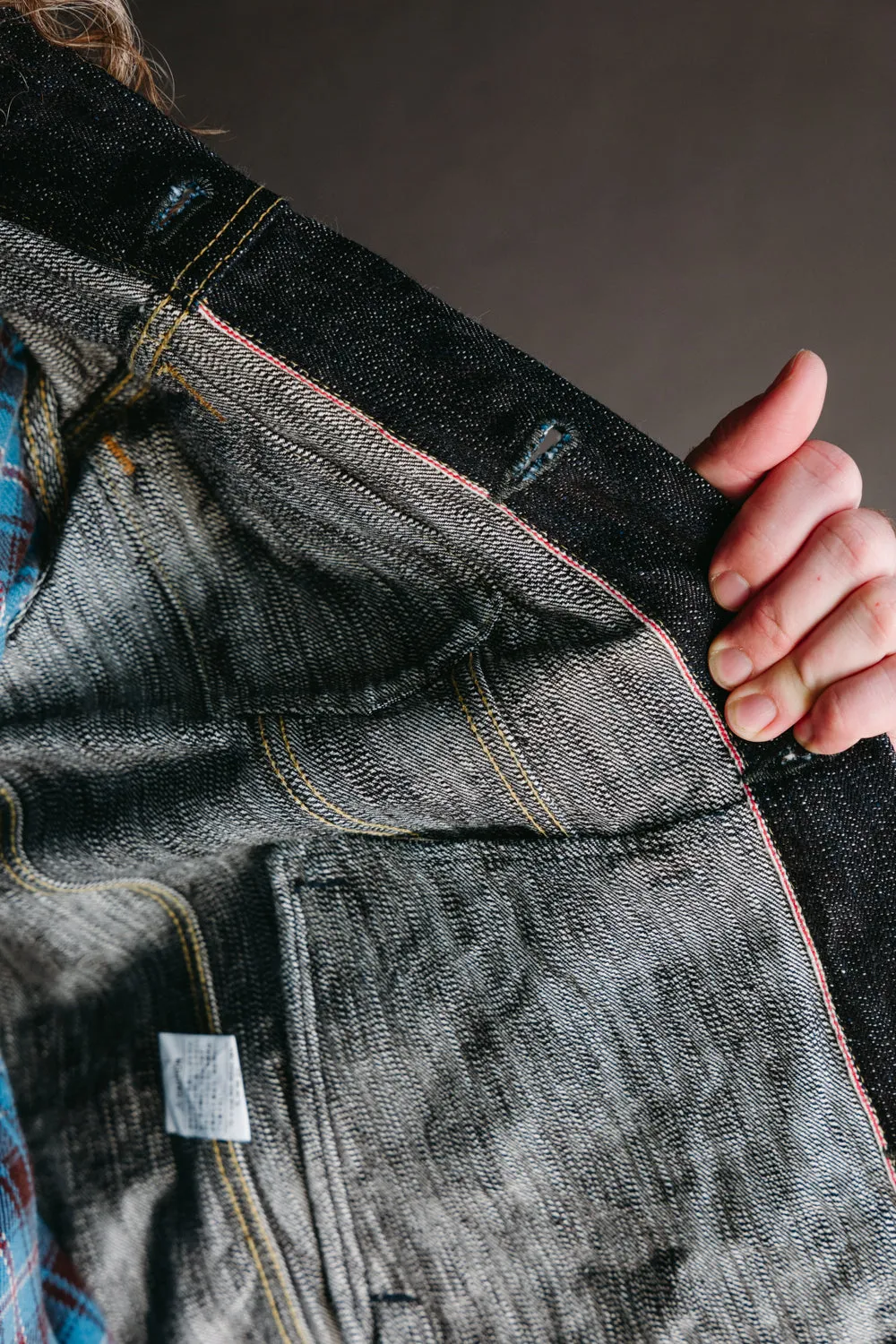 IHSH-526J-SLB - 16oz Slubby Selvedge Denim Type III Jacket - Indigo