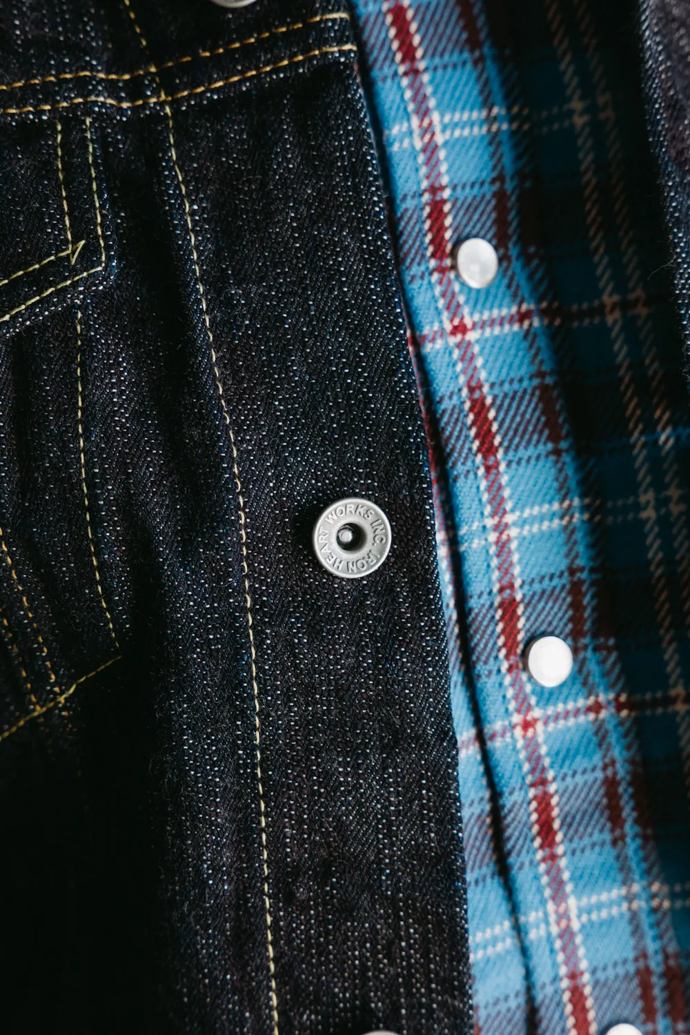 IHSH-526J-SLB - 16oz Slubby Selvedge Denim Type III Jacket - Indigo