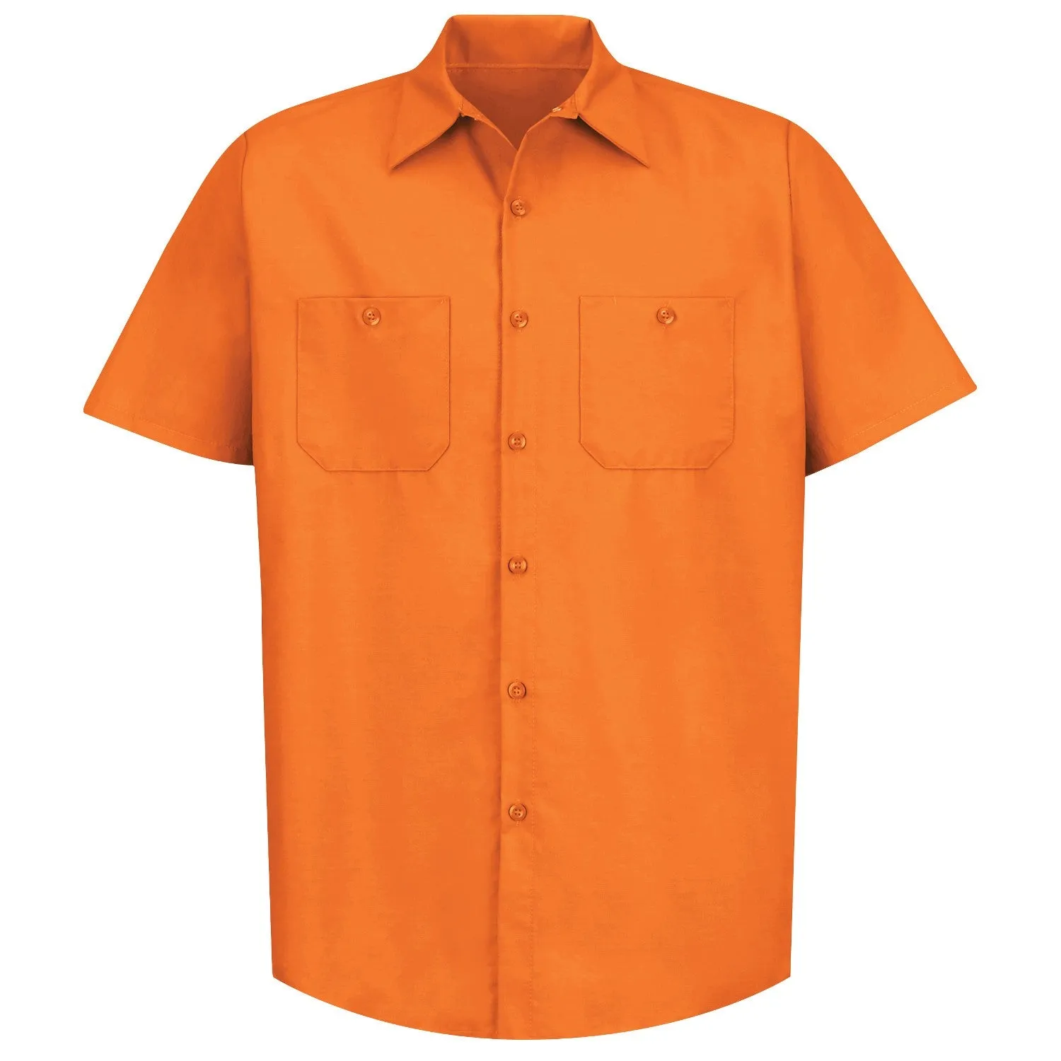 Industrial Work Shirt Short Sleeve - Orange