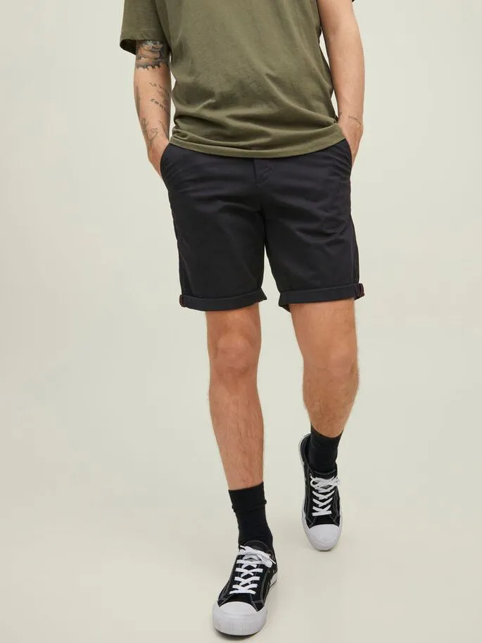 Jack & Jones Bowie Solid Chino Shorts Black - 844
