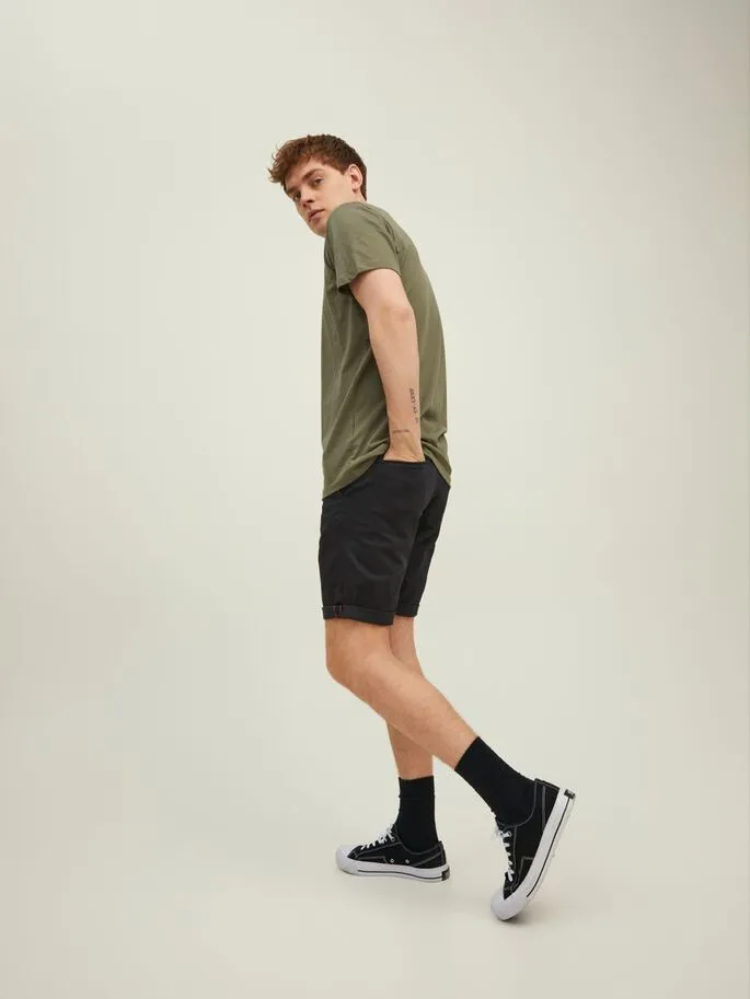 Jack & Jones Bowie Solid Chino Shorts Black - 844