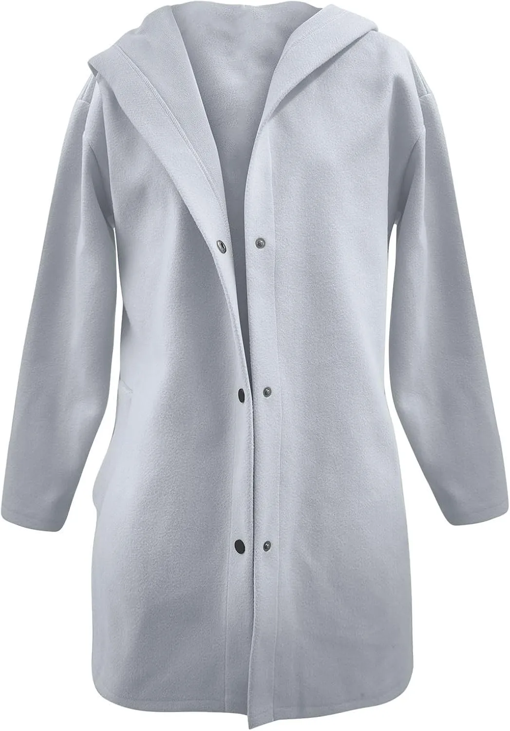 Jackets for Women Casual Single Breasted Hooded Jacket Long Sleeve Trench Coat 2024 Trendy Quilted Shackets