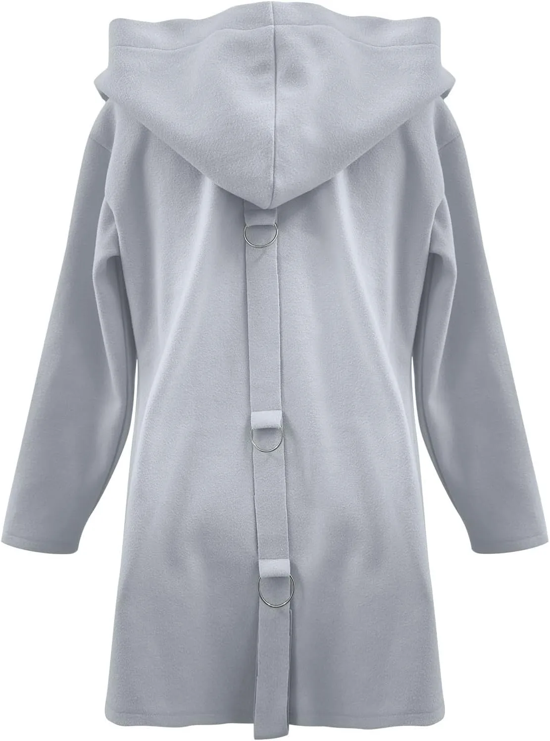 Jackets for Women Casual Single Breasted Hooded Jacket Long Sleeve Trench Coat 2024 Trendy Quilted Shackets