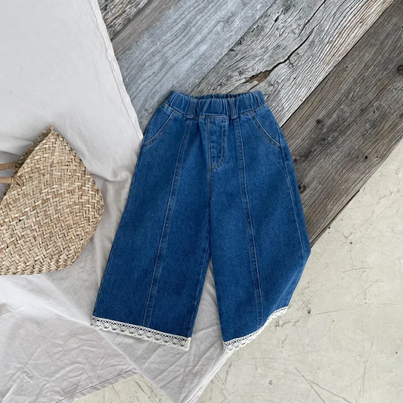 Lace Bottom Jeans