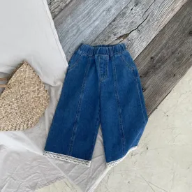 Lace Bottom Jeans