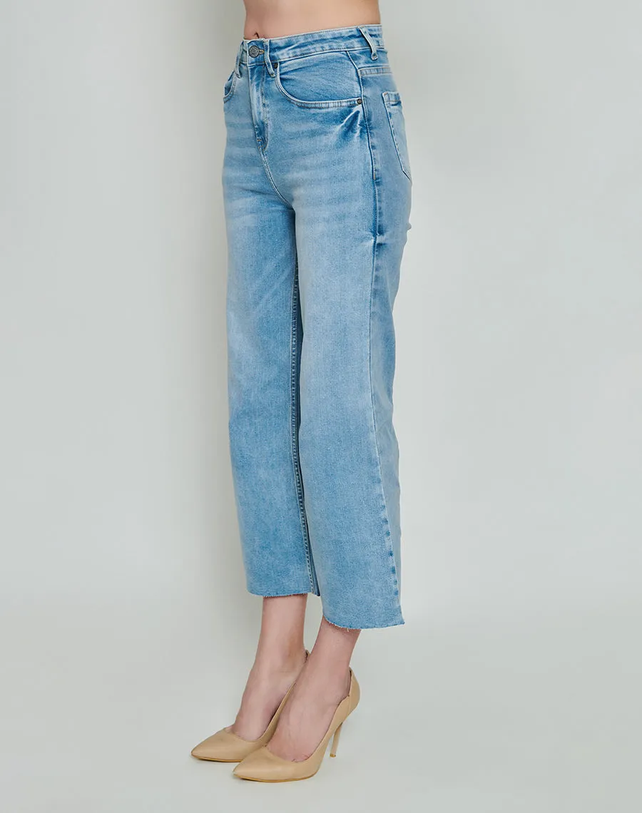 Light Blue Wide-legged Jeans