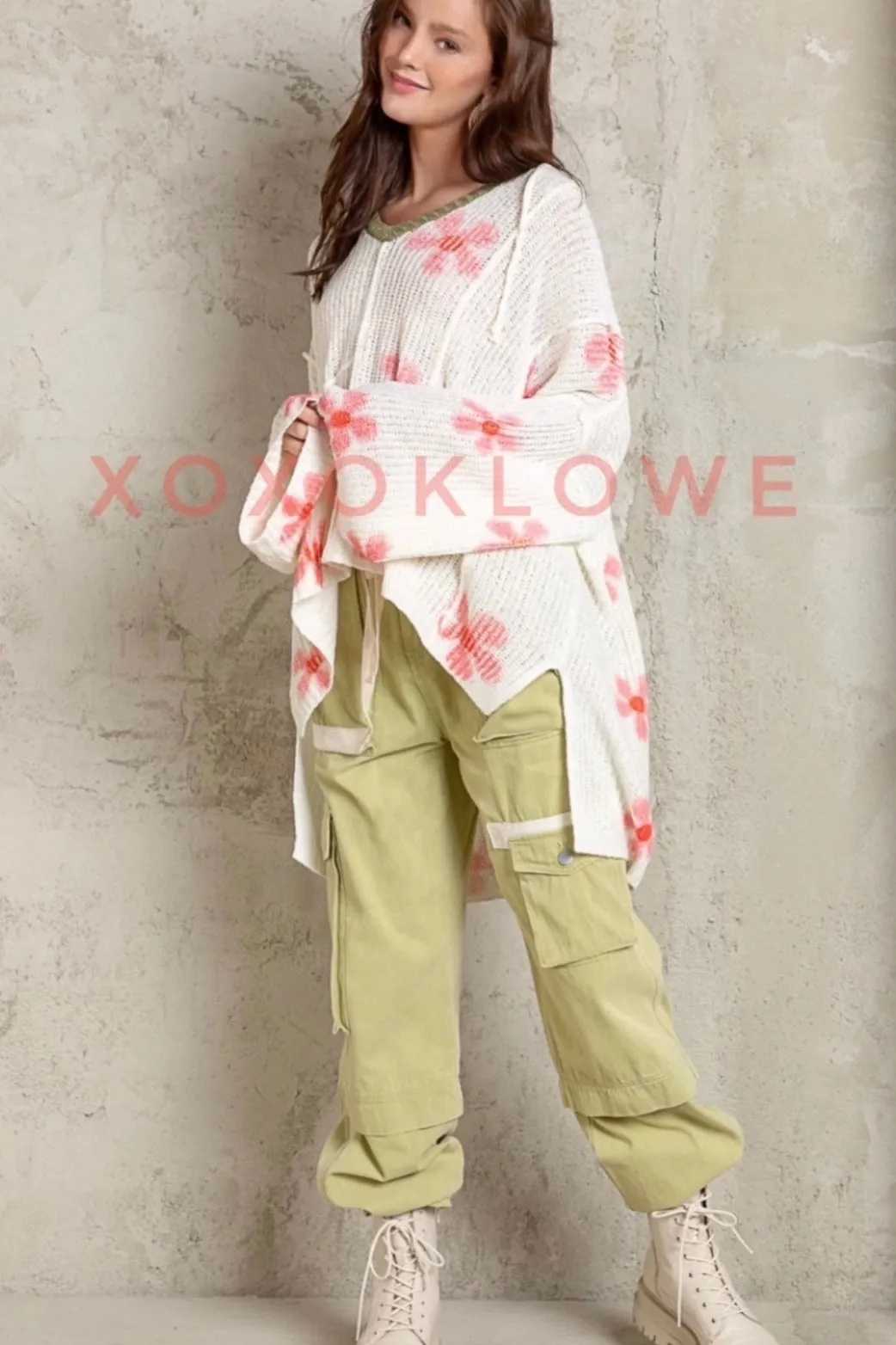 Matcha-alatte Slouchy Y2K Cargo Jogger Pants