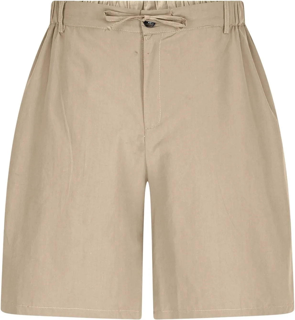 Men Cargo Shorts Summer Beach Sports Pants Casual Solid Lightweight Baggy Drawstring Athletic Pants with Pockets