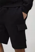 Men Loose Fit Mid Length Cargo Shorts