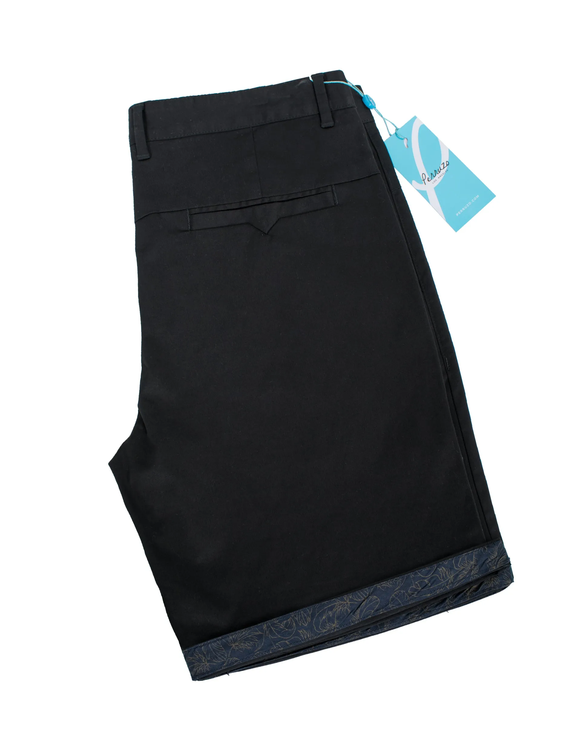 Men's cotton stretch Chino Shorts, Black