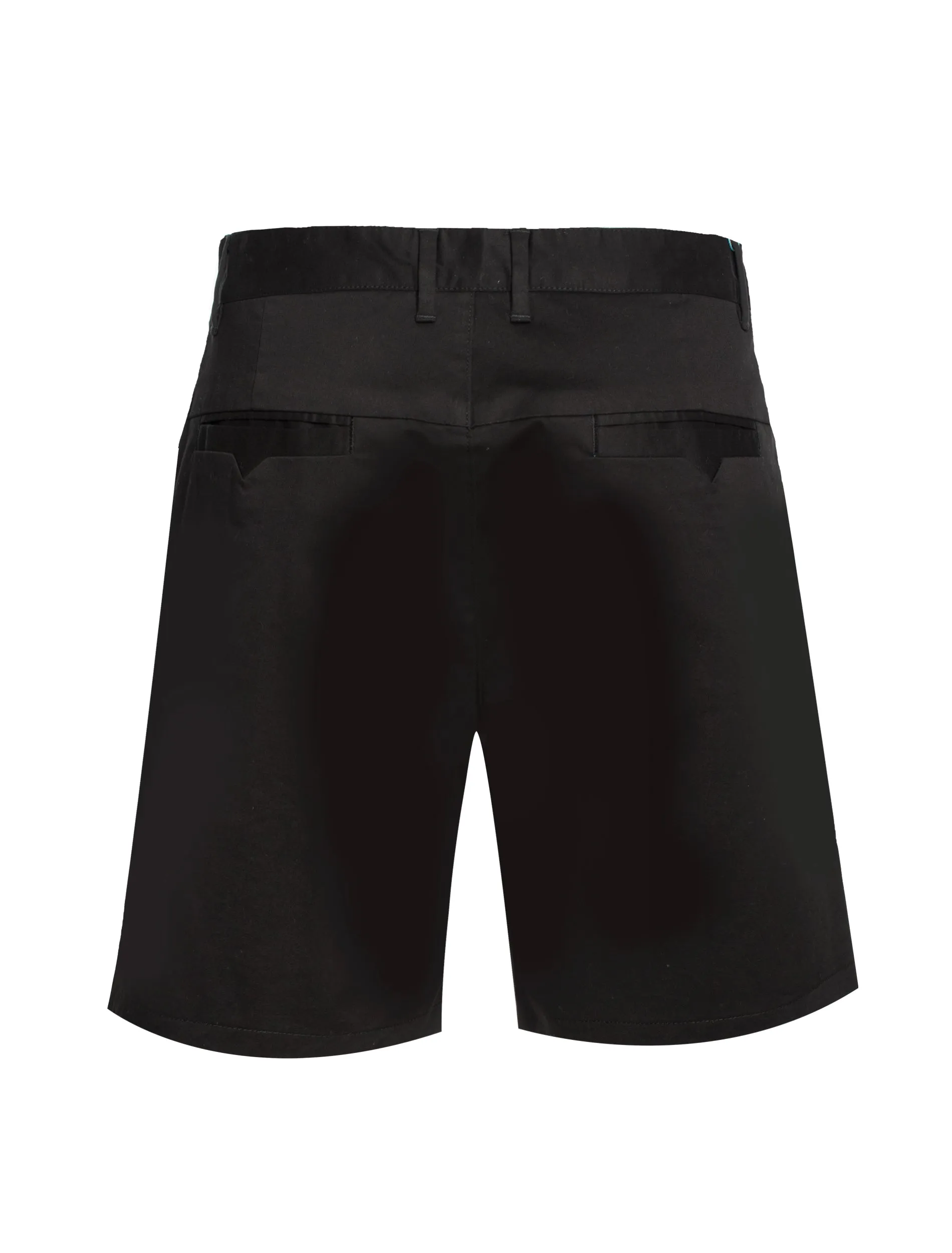 Men's cotton stretch Chino Shorts, Black