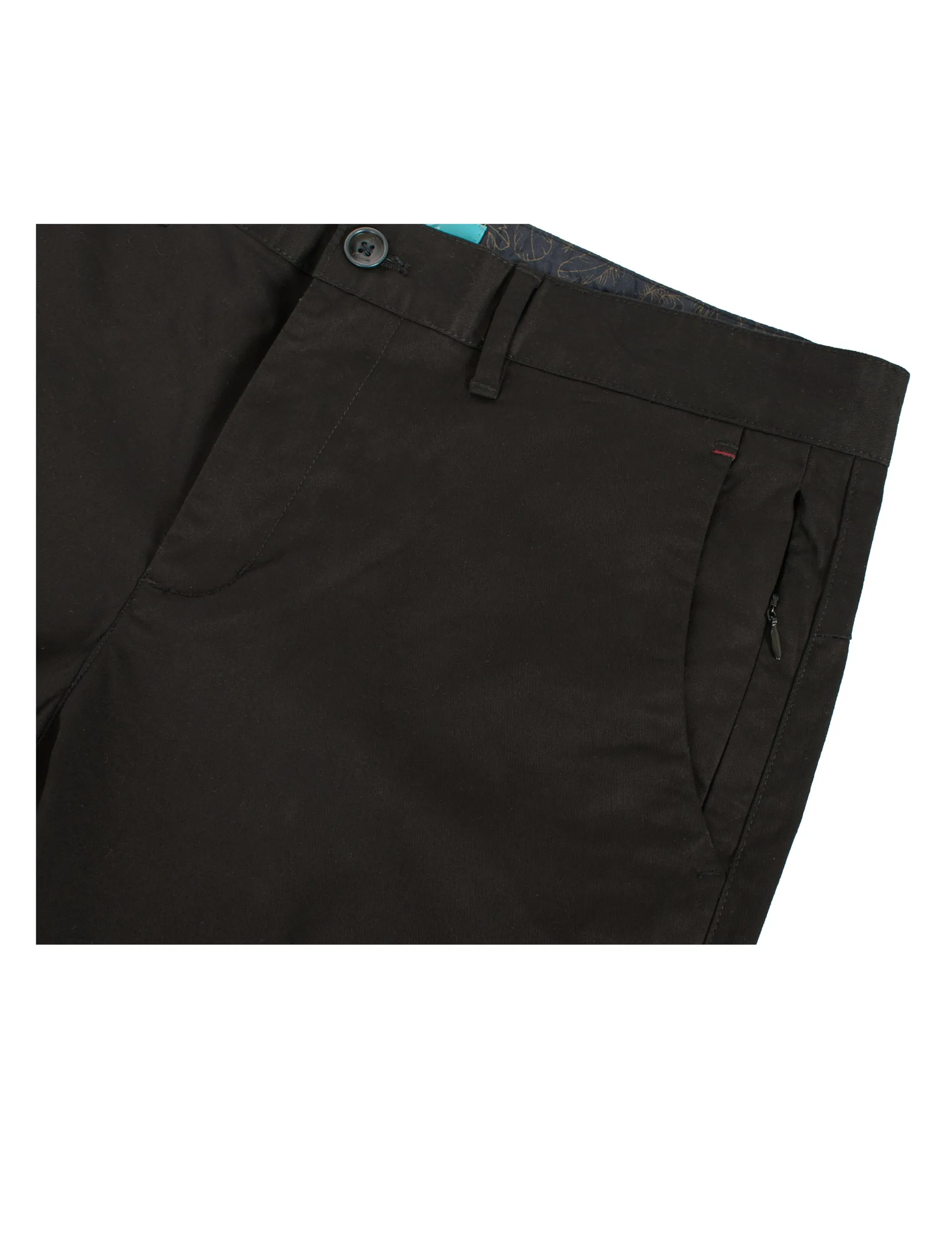 Men's cotton stretch Chino Shorts, Black